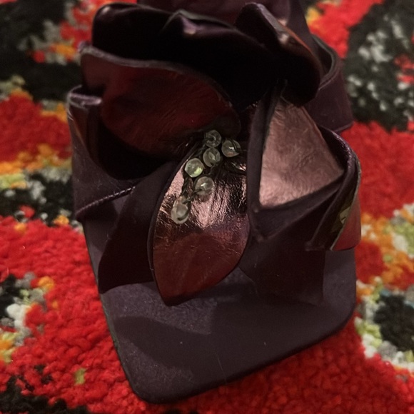 Stiletto eggplant high heels - Picture 4 of 7